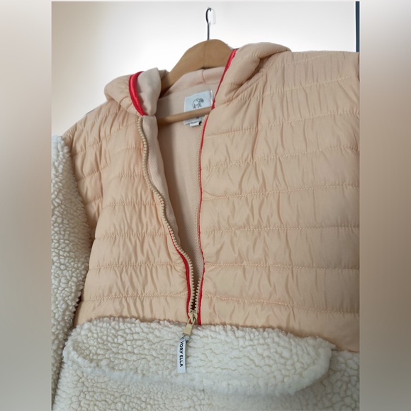 Ivory Ella Women’s Puffer Sherpa Pullover Jacket size M - Picture 4 of 8